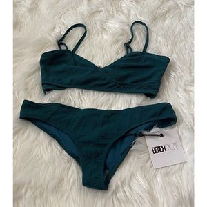 Beach Riot jade bikini nwt size M
